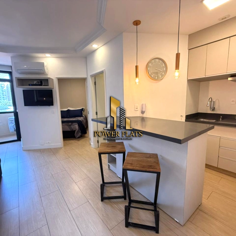 Flat mobiliado para alugar em Moema, São Paulo