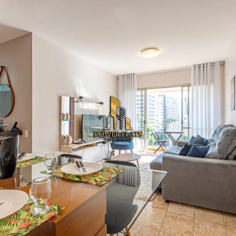 Flat mobiliado no Itaim Bibi com 1 suíte, São Paulo