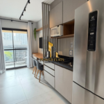 Flat mobiliado para locação no Brooklin com 30m² 1 suíte e 1 vaga próximo ao Metrô Brooklin