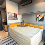 Flat mobiliado para alugar em Pinheiros 20m² 1 suíte próximo ao Metrô Oscar Freire